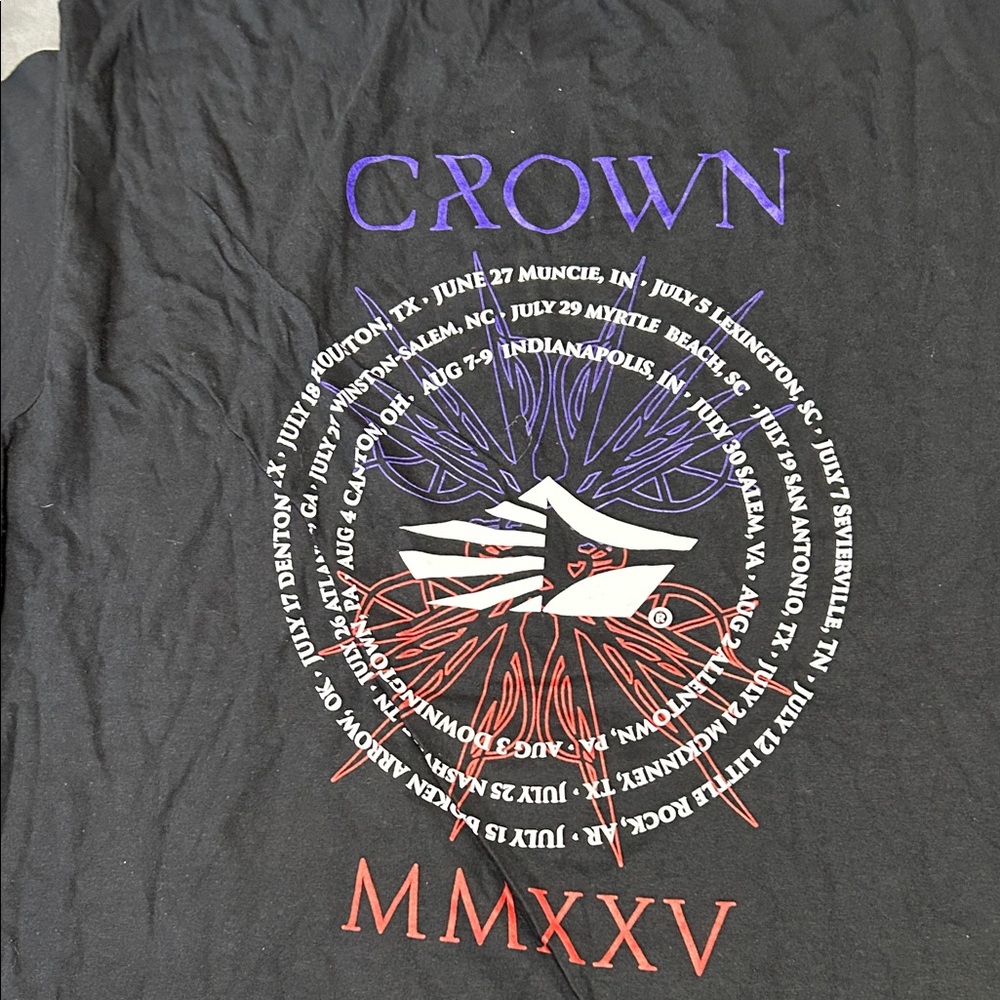 Carolina Crown The Point of No Return Drum &Bugle Corp 2025 Tour Tee - Picture 2 of 3